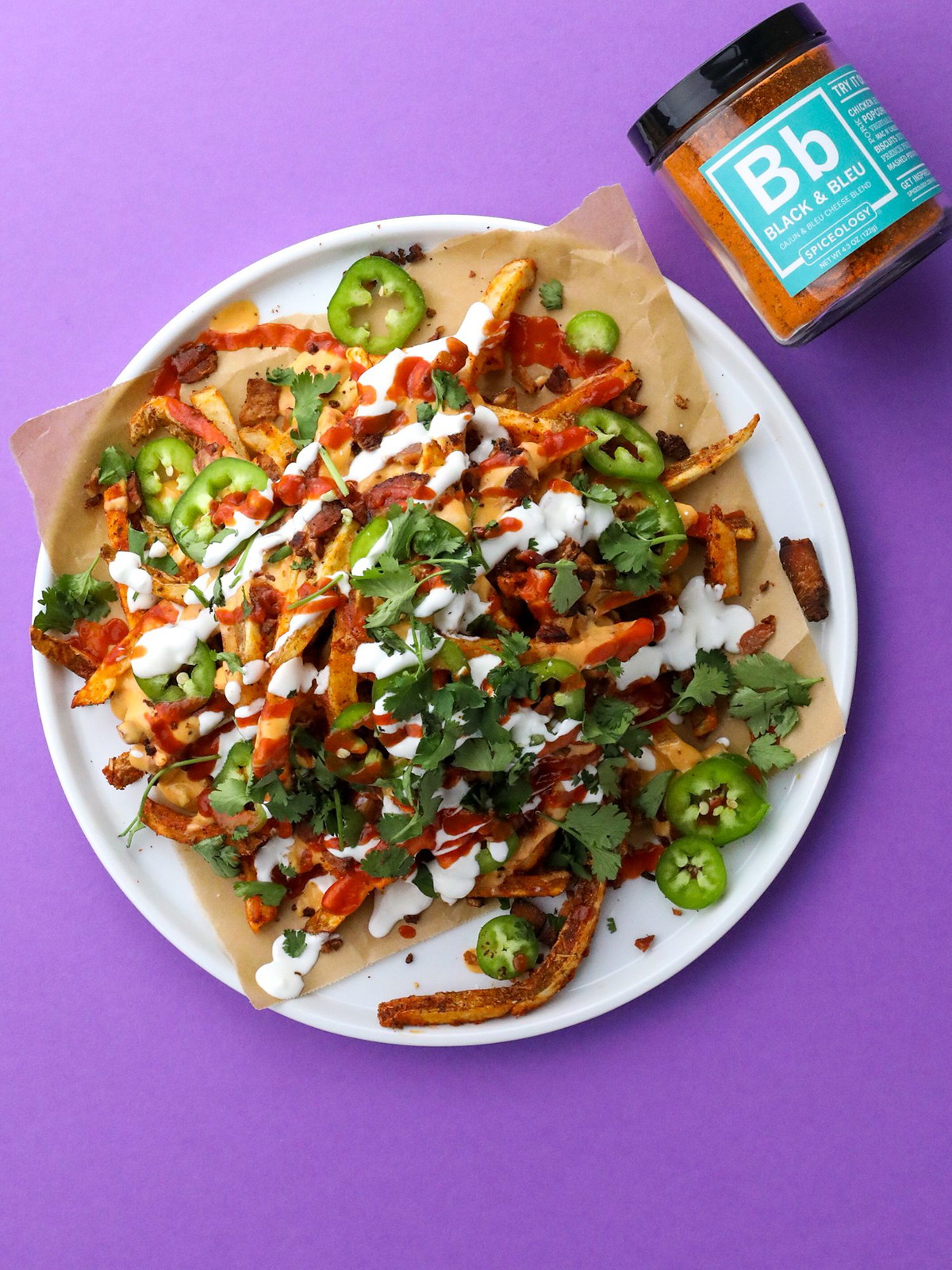 Black & Bleu Volcano Fries