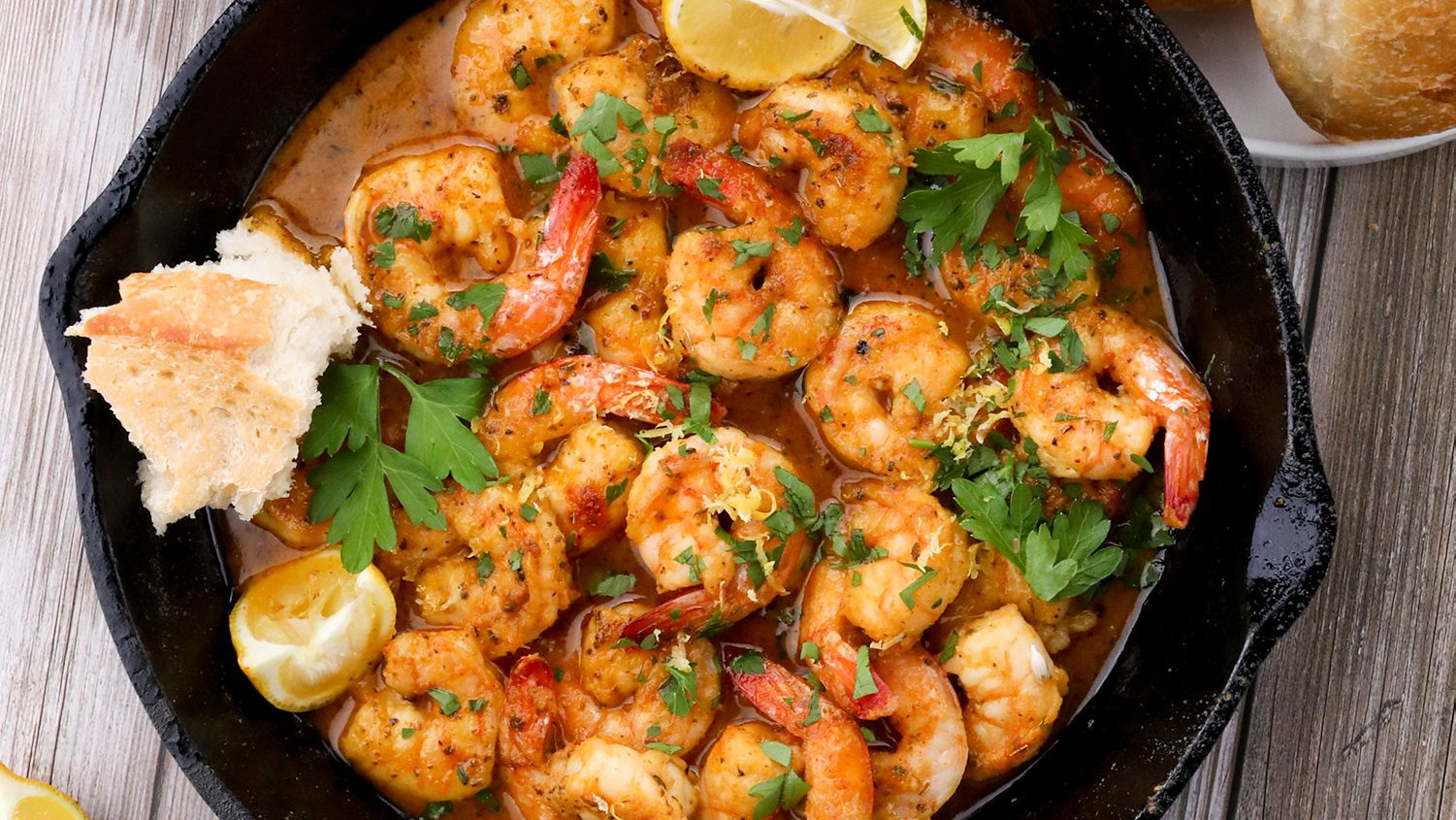 Image of Buttery Lemon Rye Prawns