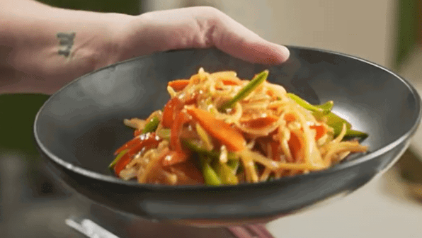 Image of Smashing Salmon Tofu Noodle Bowl