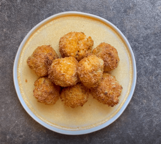 Smoky Honey Habanero Air Fryer Mac & Cheese Bites