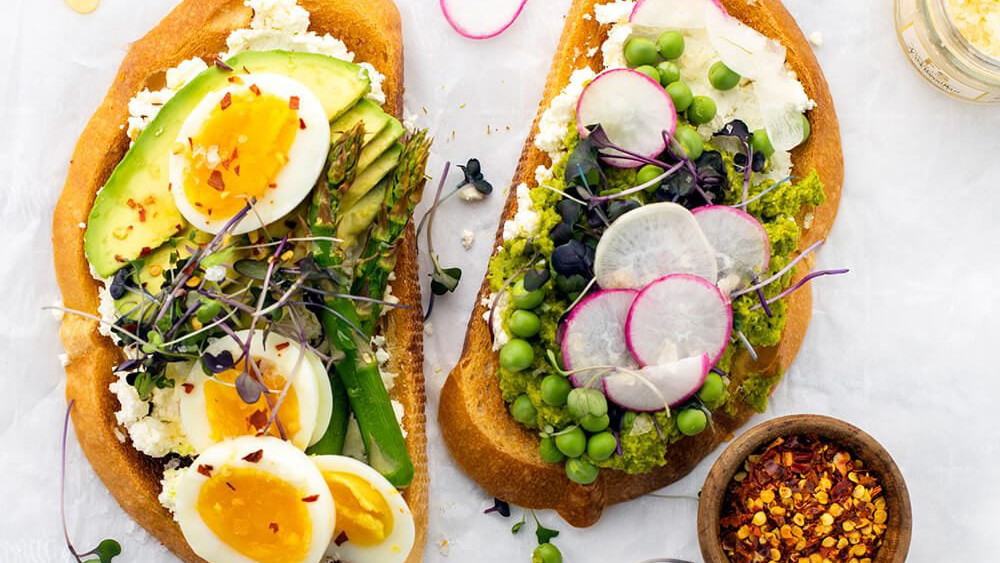 Image of Spring Avocado Toast 2 Ways Recipe