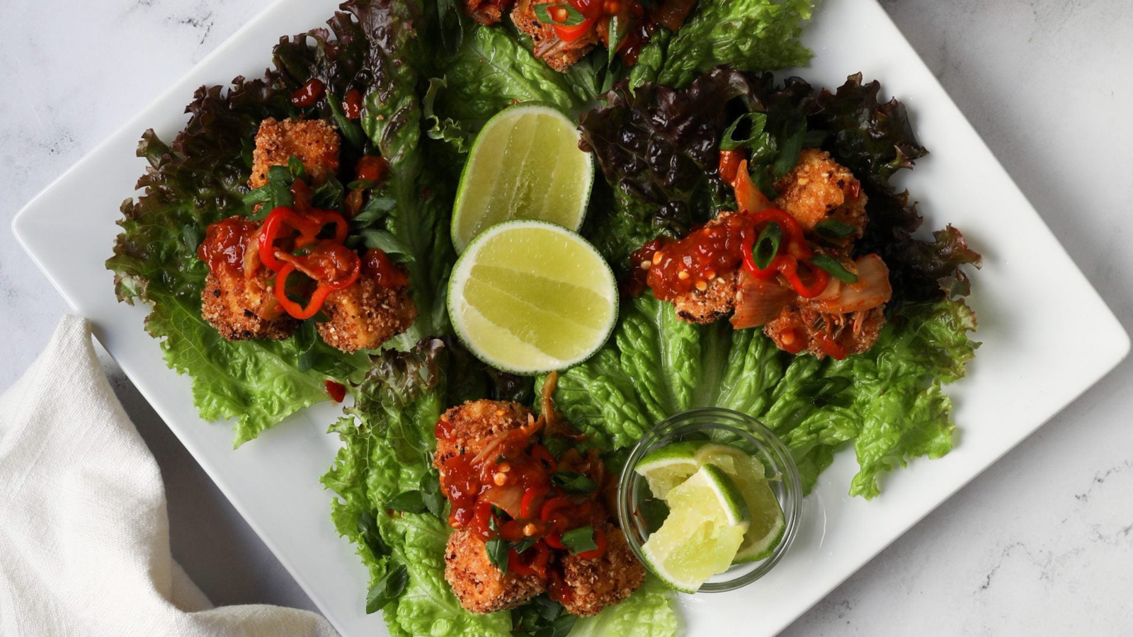 Image of Crispy Tofu Lettuce Wraps