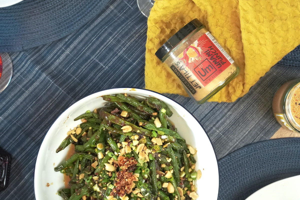 Umami Punch Shacha BBQ Green Beans