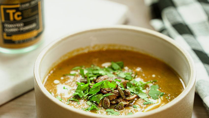 Image of Coconut Curry Summer Squash Soup