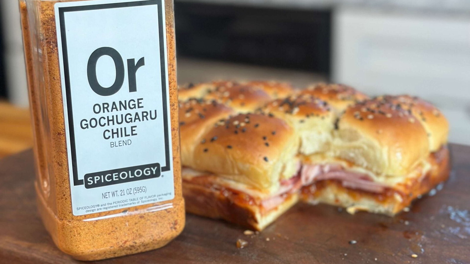 Image of Orange Gochugaru Chile Marmalade Ham Sliders