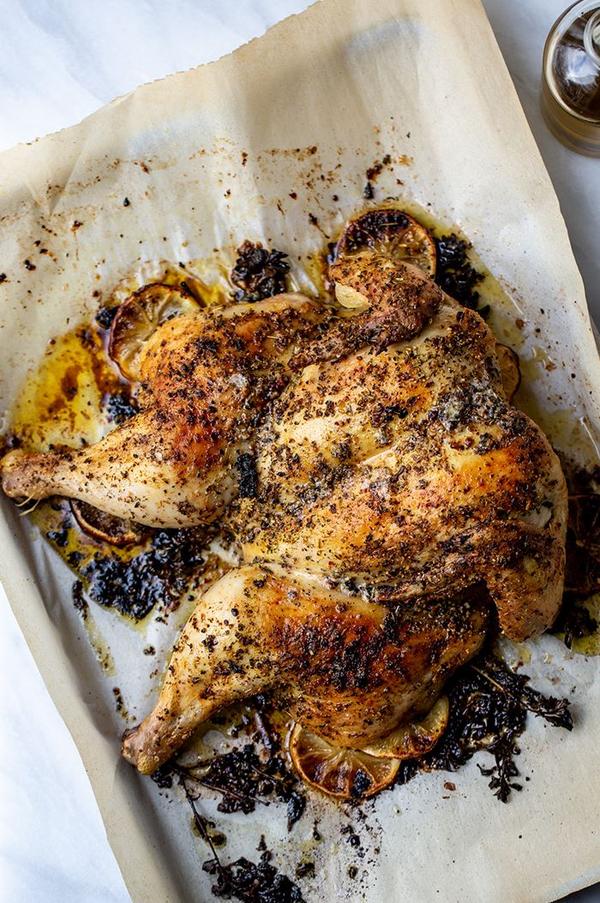 Greek Freak Oven-Roasted Spatchcock Chicken