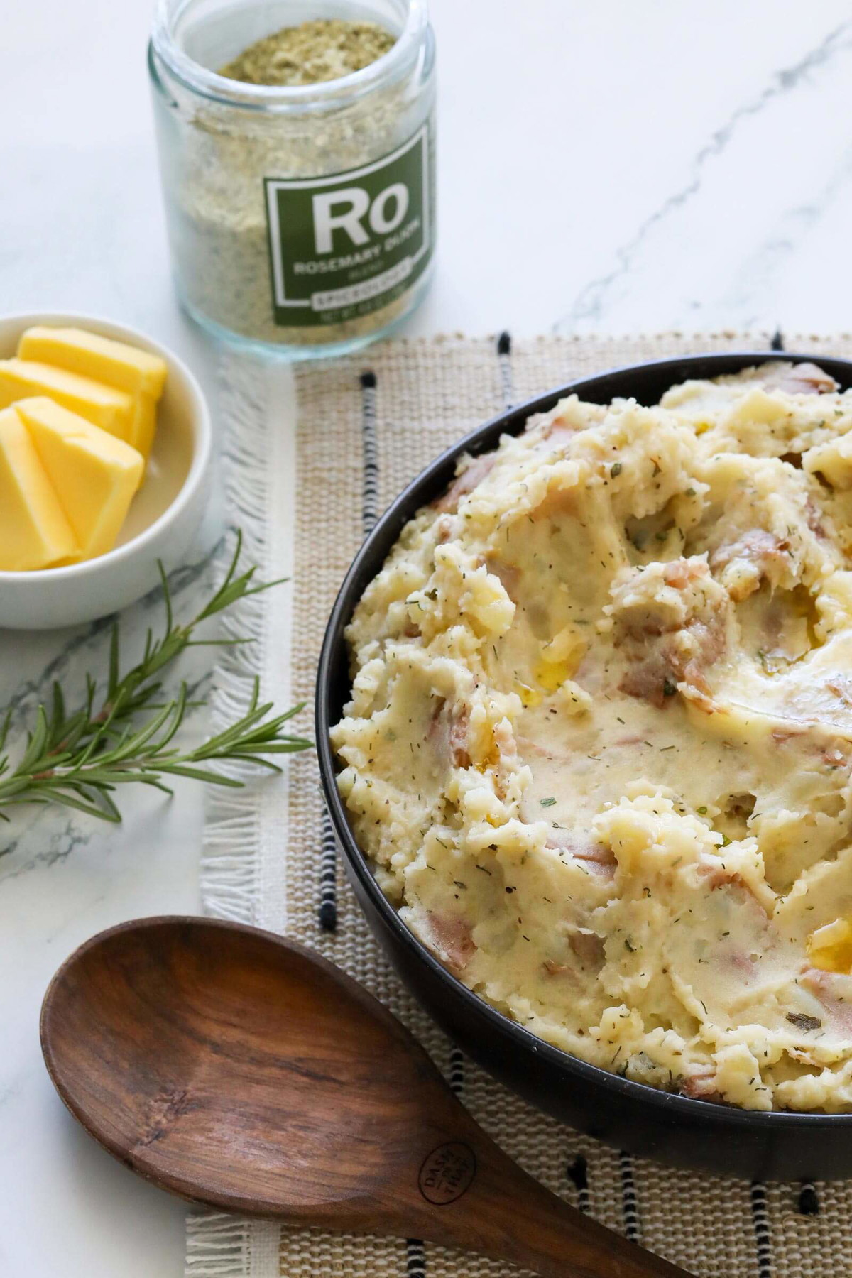 Rosemary Dijon & Garlic Mashed Red Potatoes