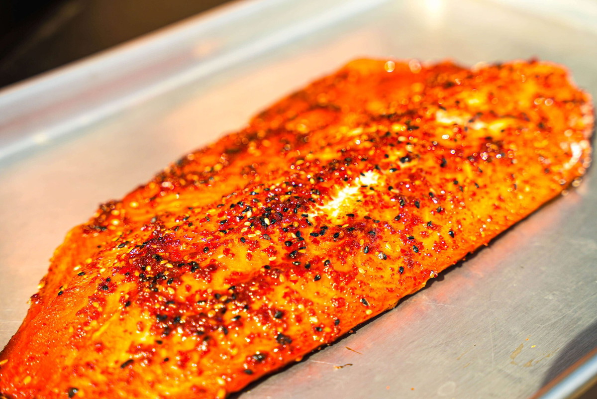 Korean BBQ Smoked Side of Salmon