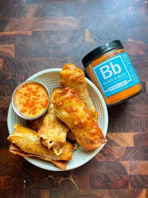 Black & Bleu Cheesy Pickle Roll