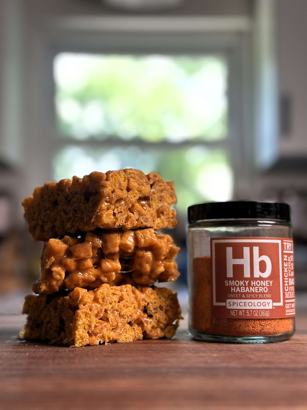 Smoky Honey Habanero Cap'n Peanut Butter Krispies