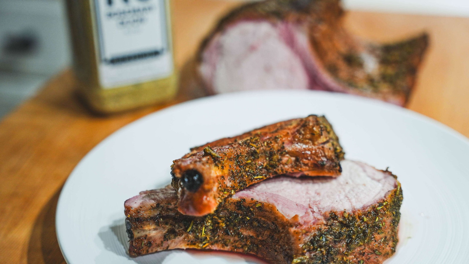 Image of Rosemary Dijon Smoked Bone-In Pork Tenderloin