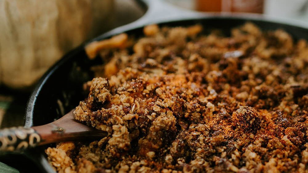 Image of Sweet Potatoes and Spicy Granola