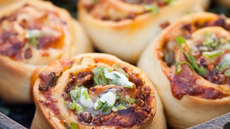 Image of Black & Bleu Cheesy Cheeseburger Rolls