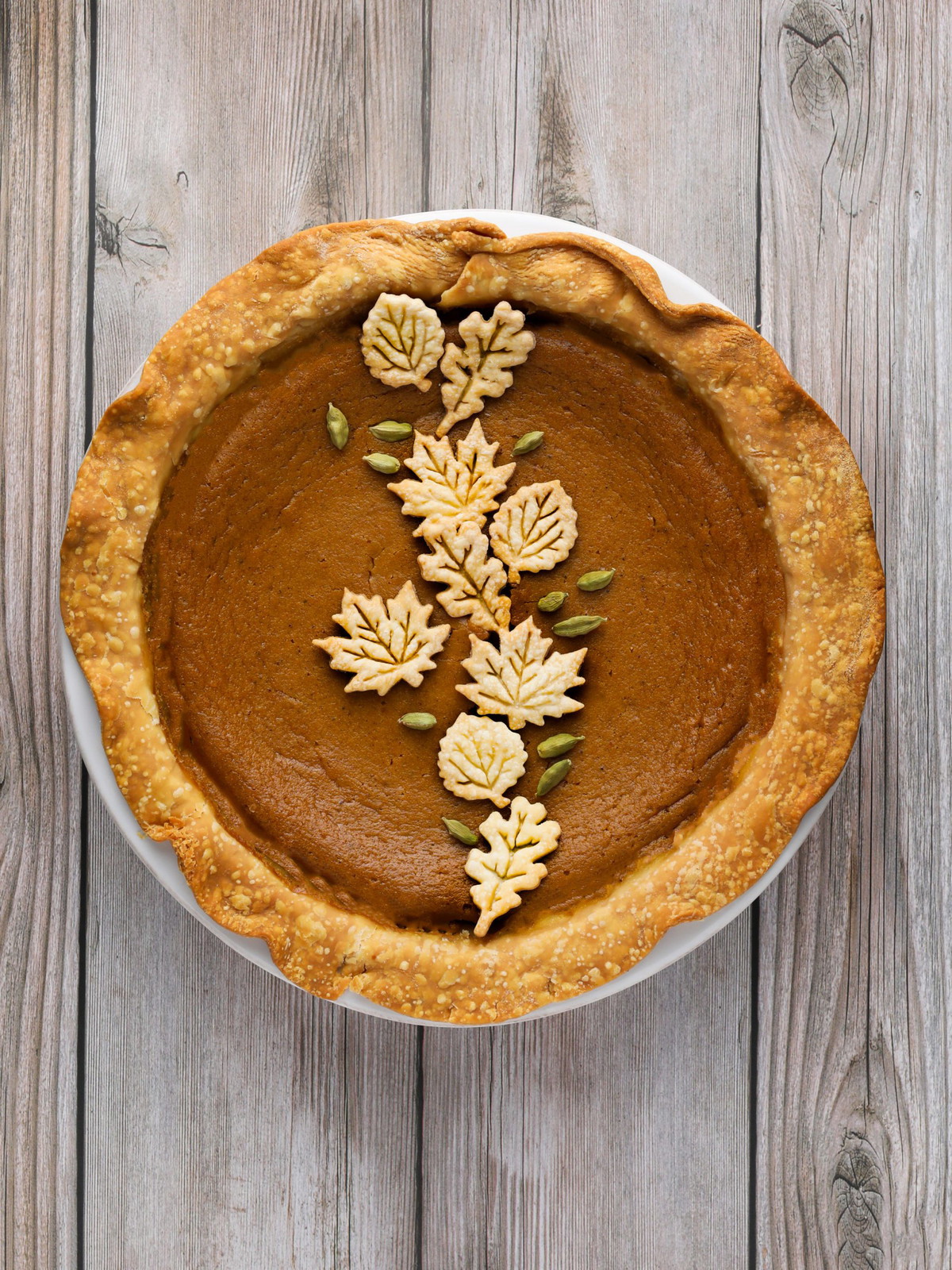 Cardamom Pumpkin Pie