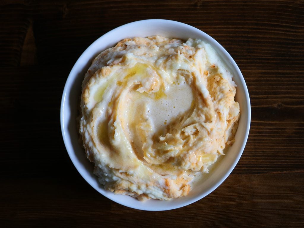 Black & Bleu Mashed Potatoes