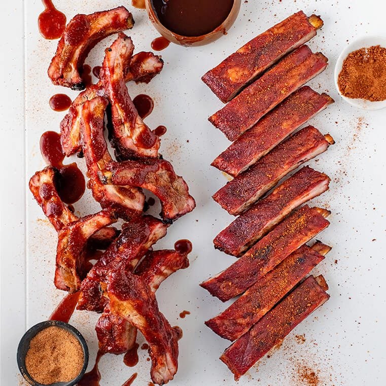 Double Smoke Pork Ribs