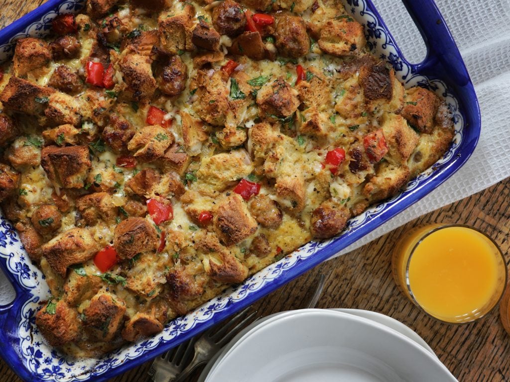 Greek Freak Overnight Breakfast Casserole