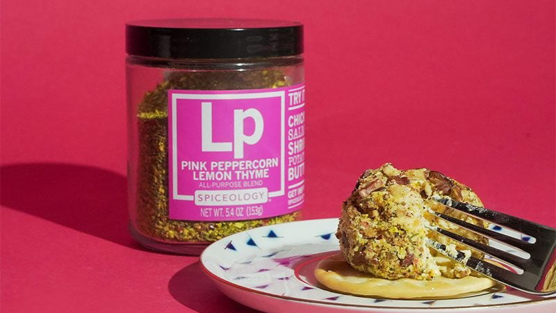 Image of Pink Peppercorn Lemon Thyme Cheese Ball