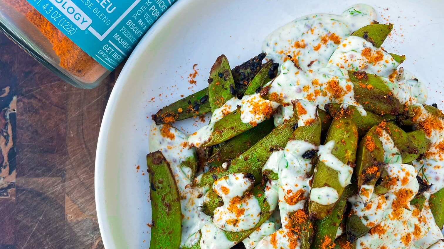 Image of Black & Bleu Charred Snap Peas