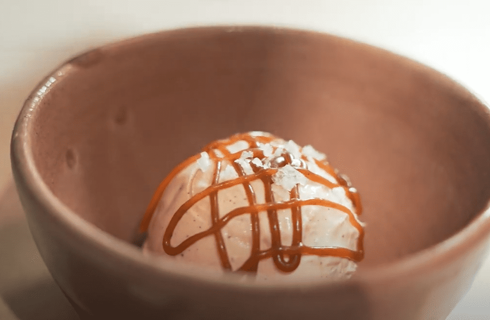 Pumpkin Spice Ice Cream with Pumpkin Spice Caramel Sauce