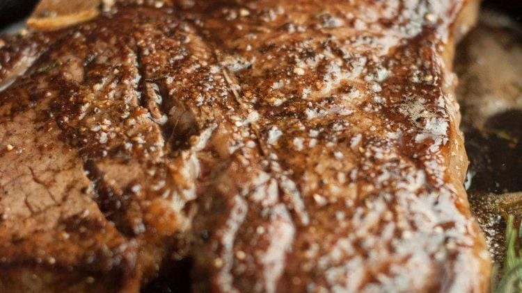 Image of Perfect Pan Seared Steak with Smoky Honey Habanero Butter