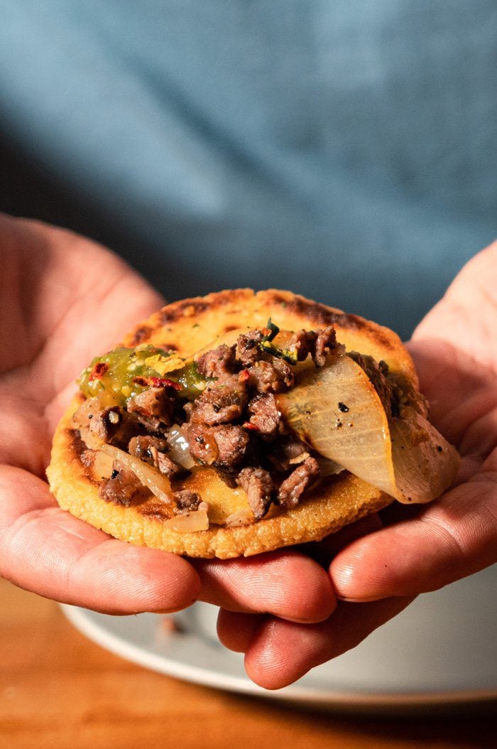 Derek Wolf Gaucho Steakhouse Short Rib Asada and Gorditas