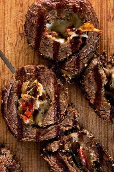 Grilled Cheese Steak Pinwheels
