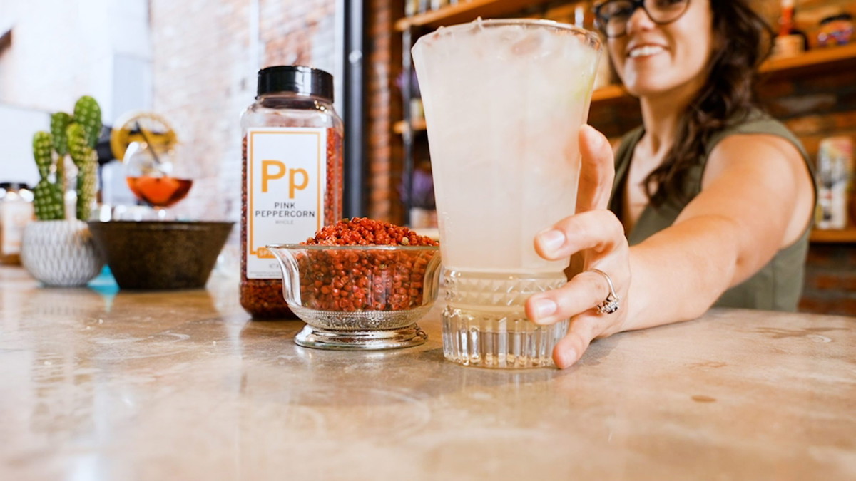 Pink Peppercorn Paloma Cocktail