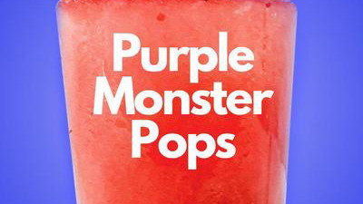 Image of Kiddo-Friendly Purple Monster Pops