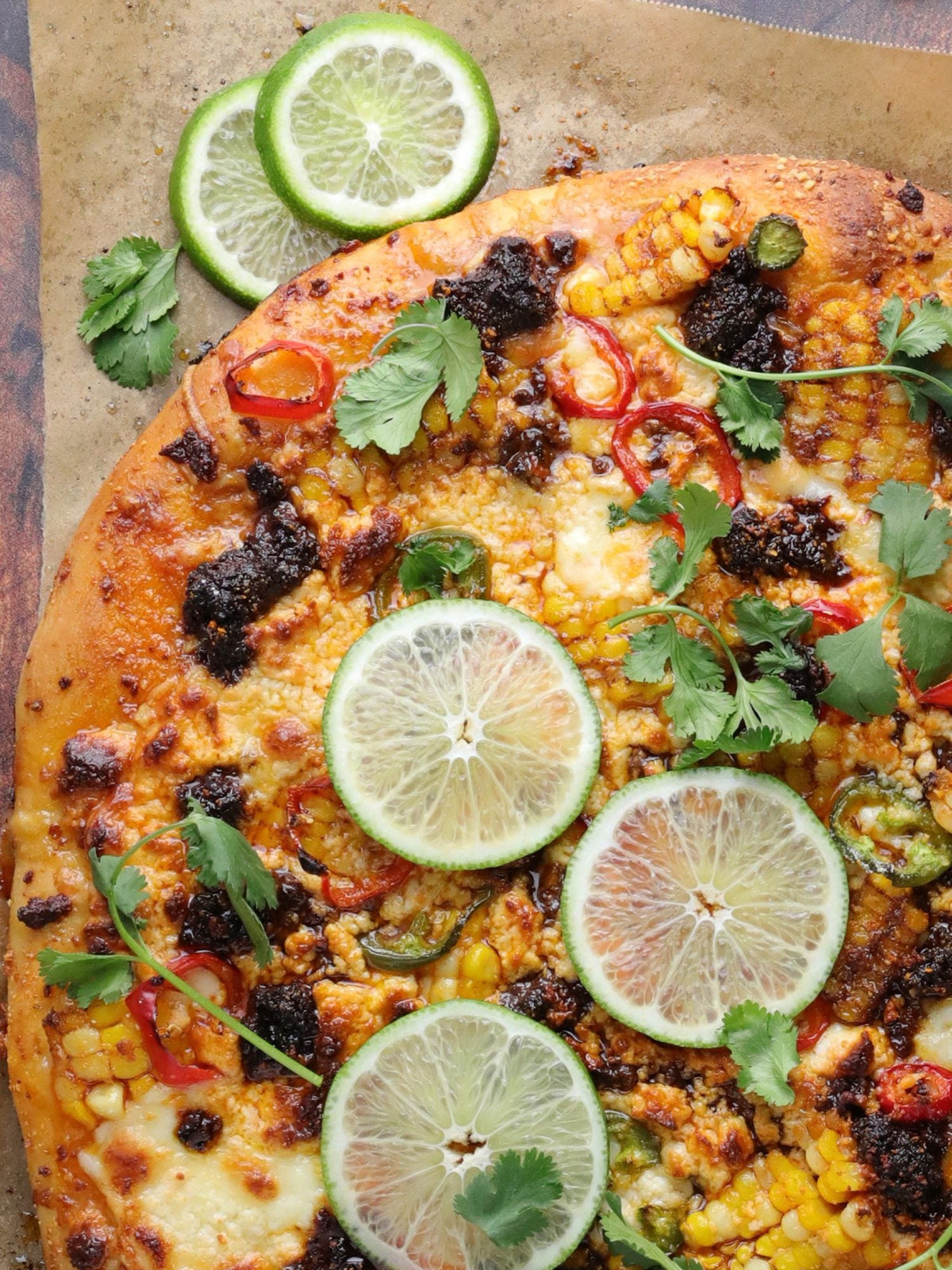 Chile Margarita Elote Pizza with Chorizo & Cotija