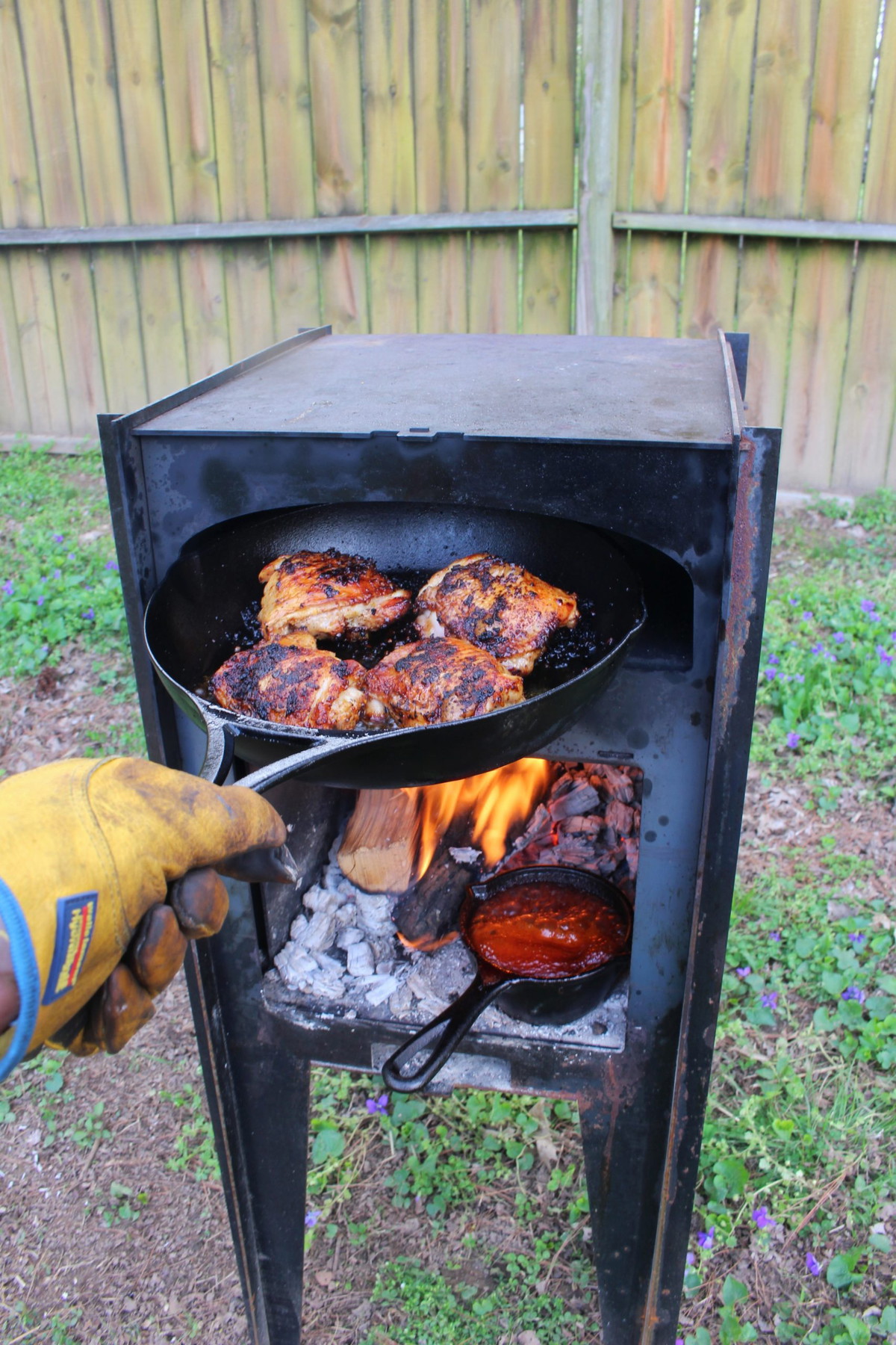 Derek Wolf's Tennessee Smoke Cherry Chipotle Chicken Thighs