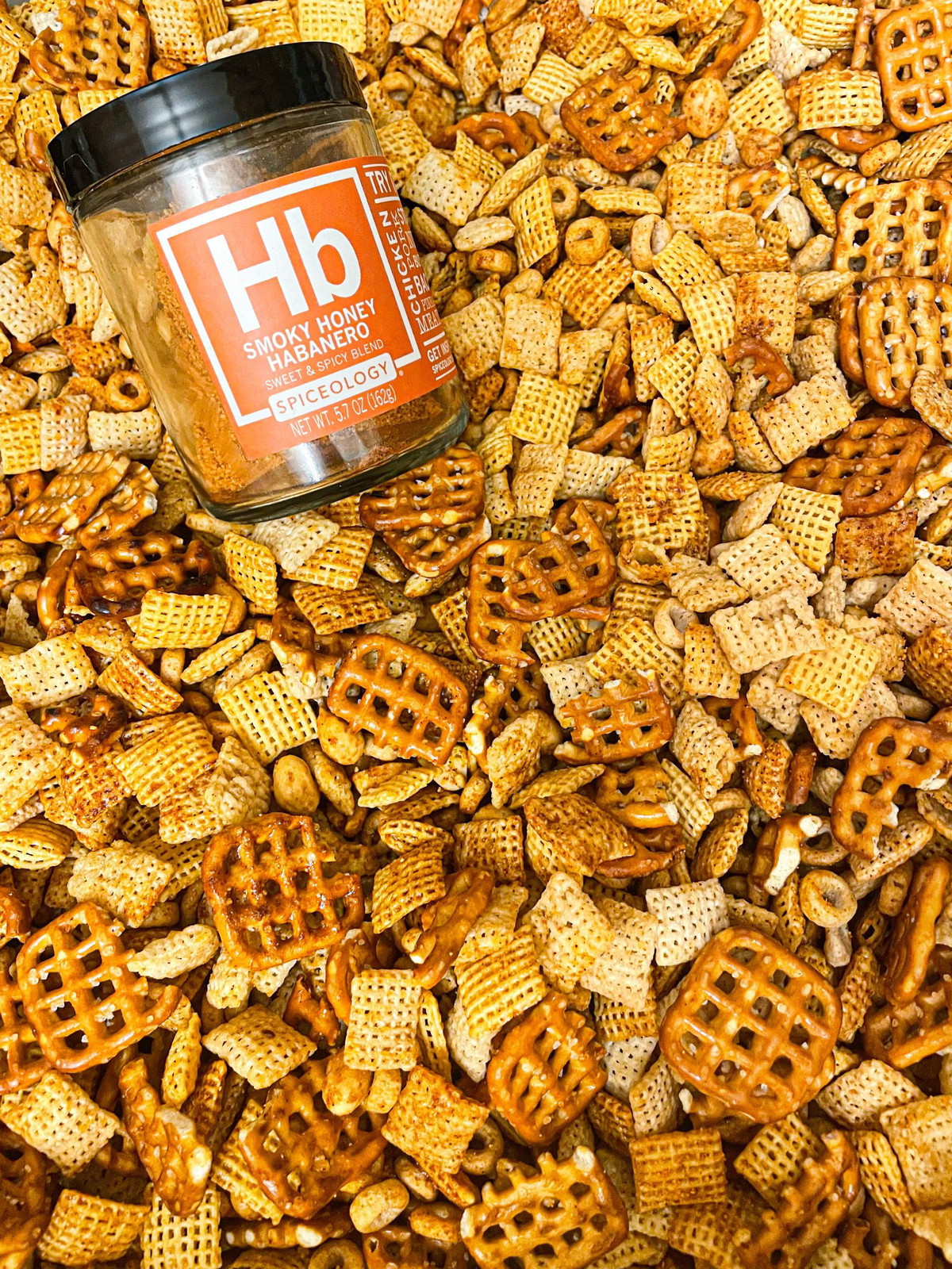 Smoky Honey Habanero Nuts & Bolts Chex Mix