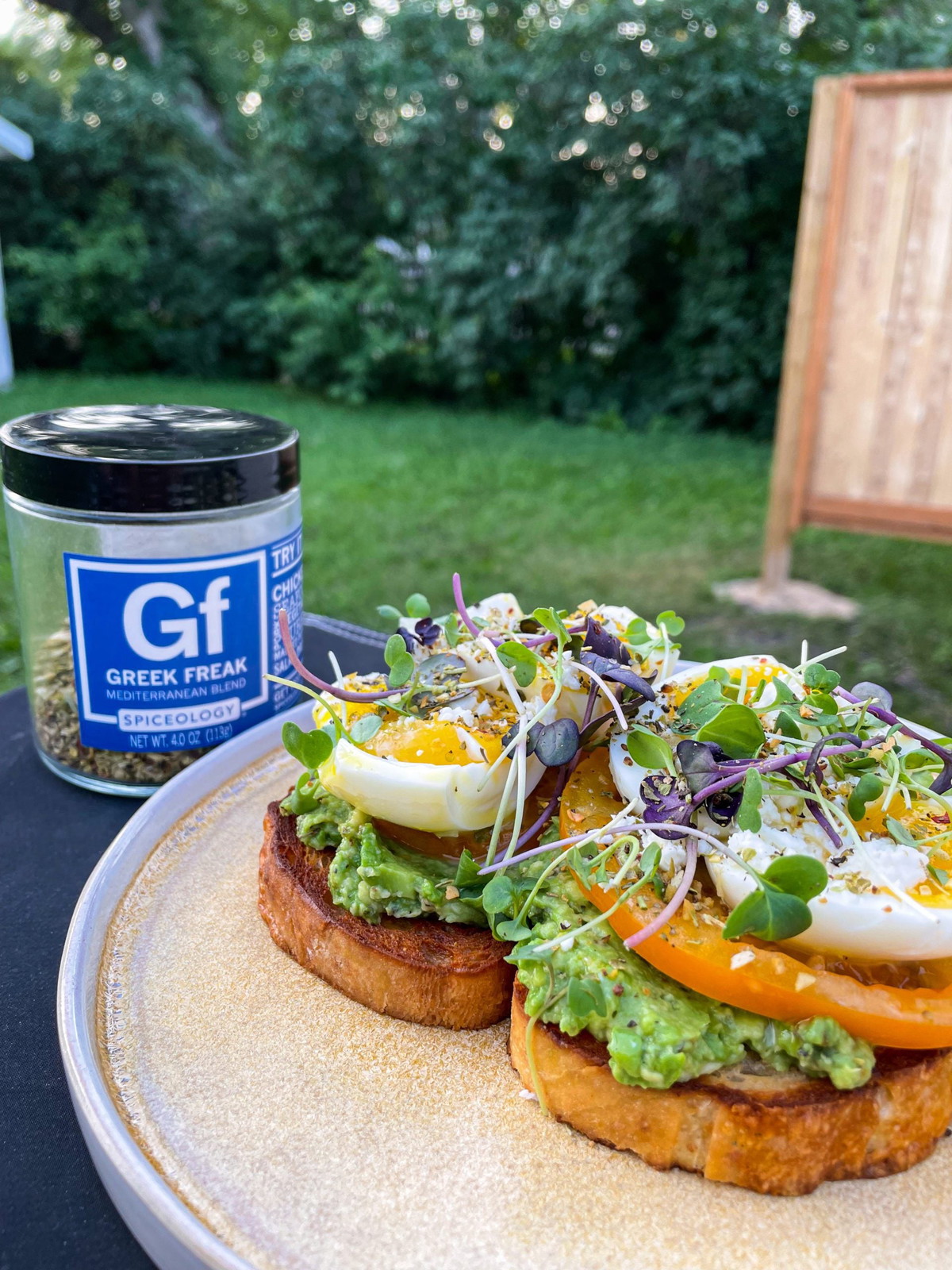 Greek Freak Loaded Avocado Toast