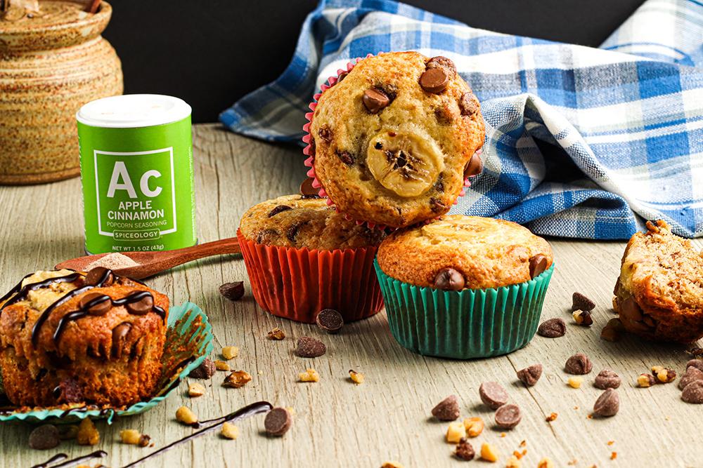 Apple Cinnamon Banana Muffins