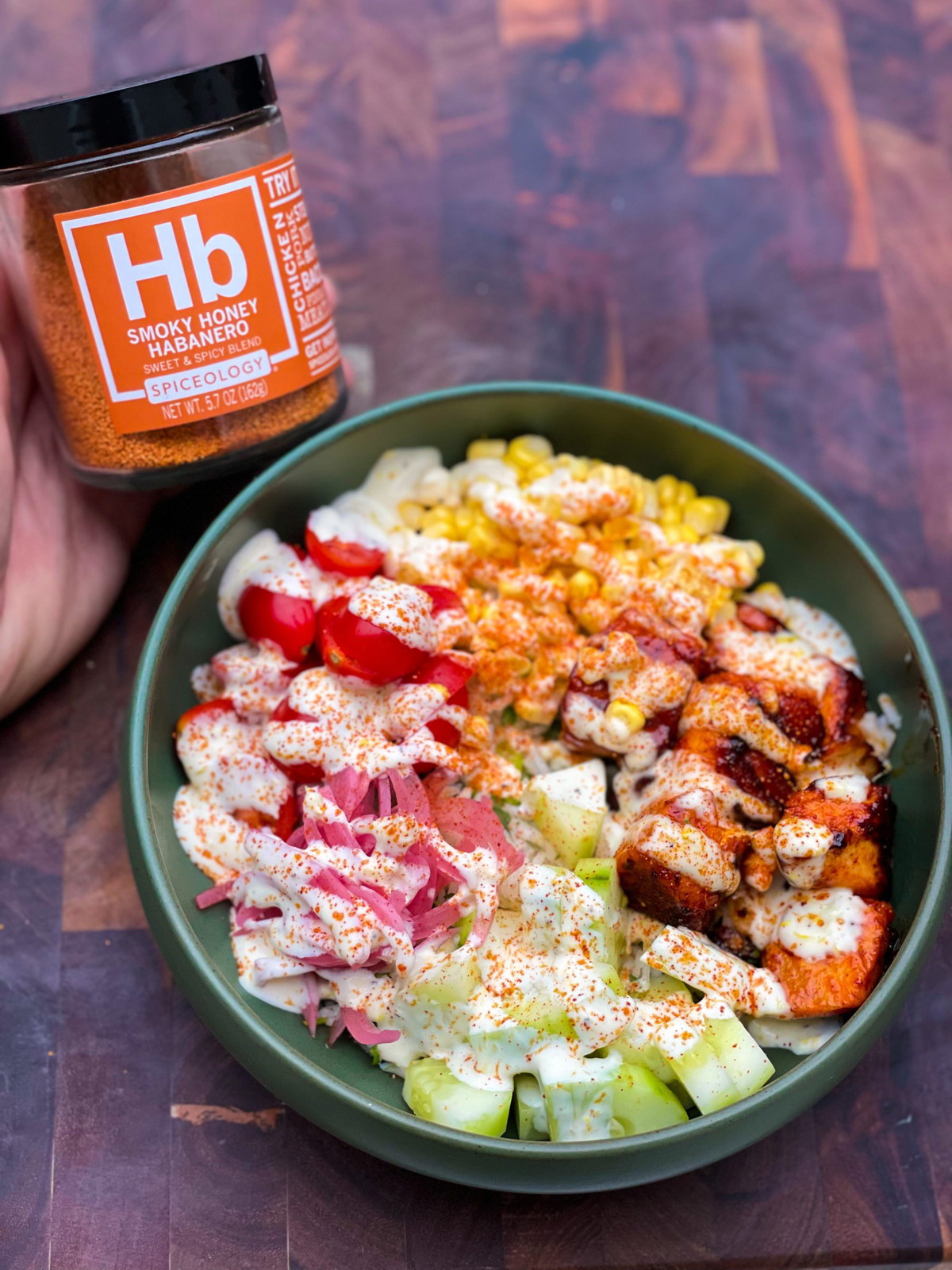 Smoky Honey Habanero Salmon Rice Bowl