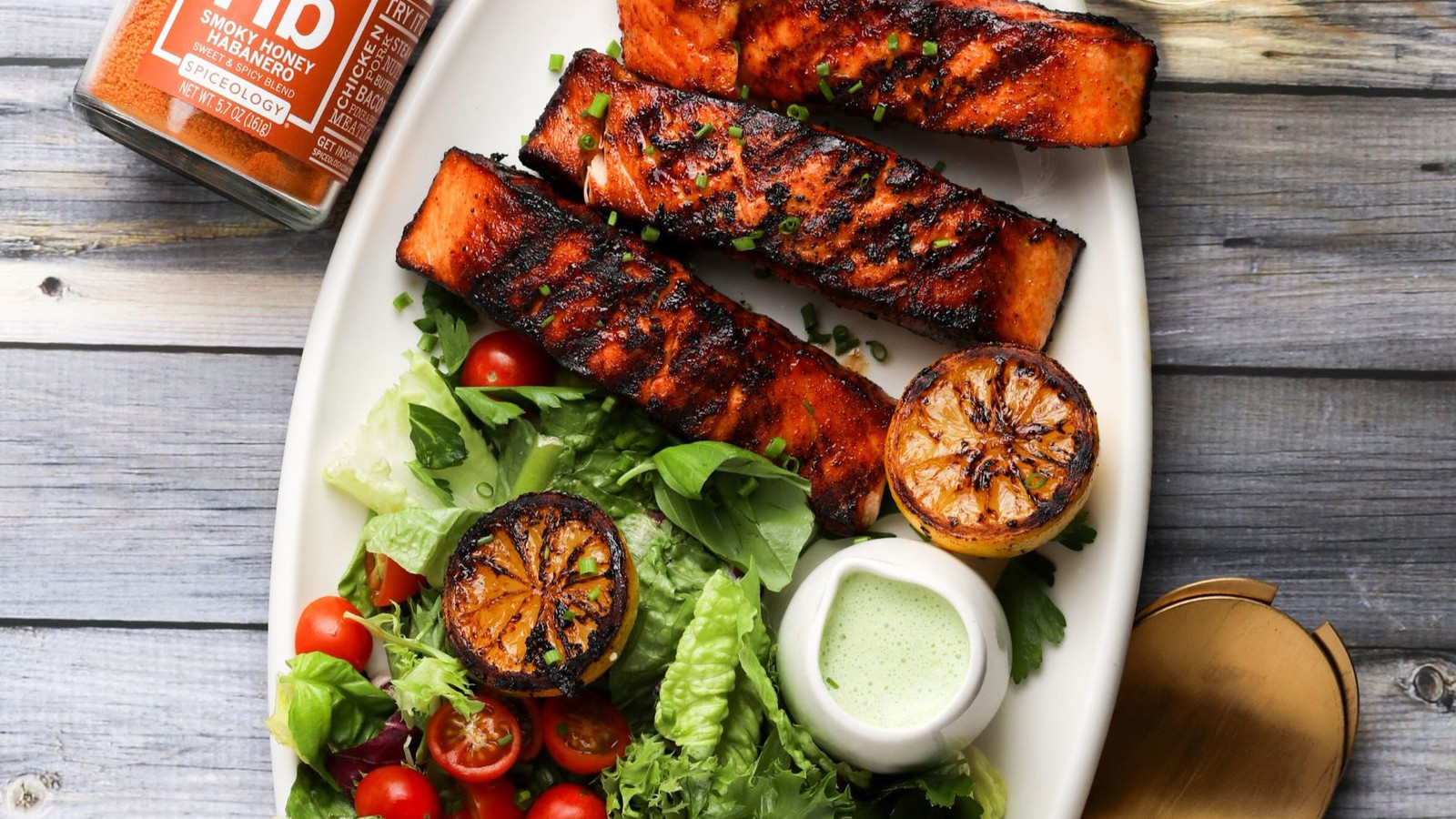 Image of Grilled Smoky Honey Habanero Cedar Plank Salmon