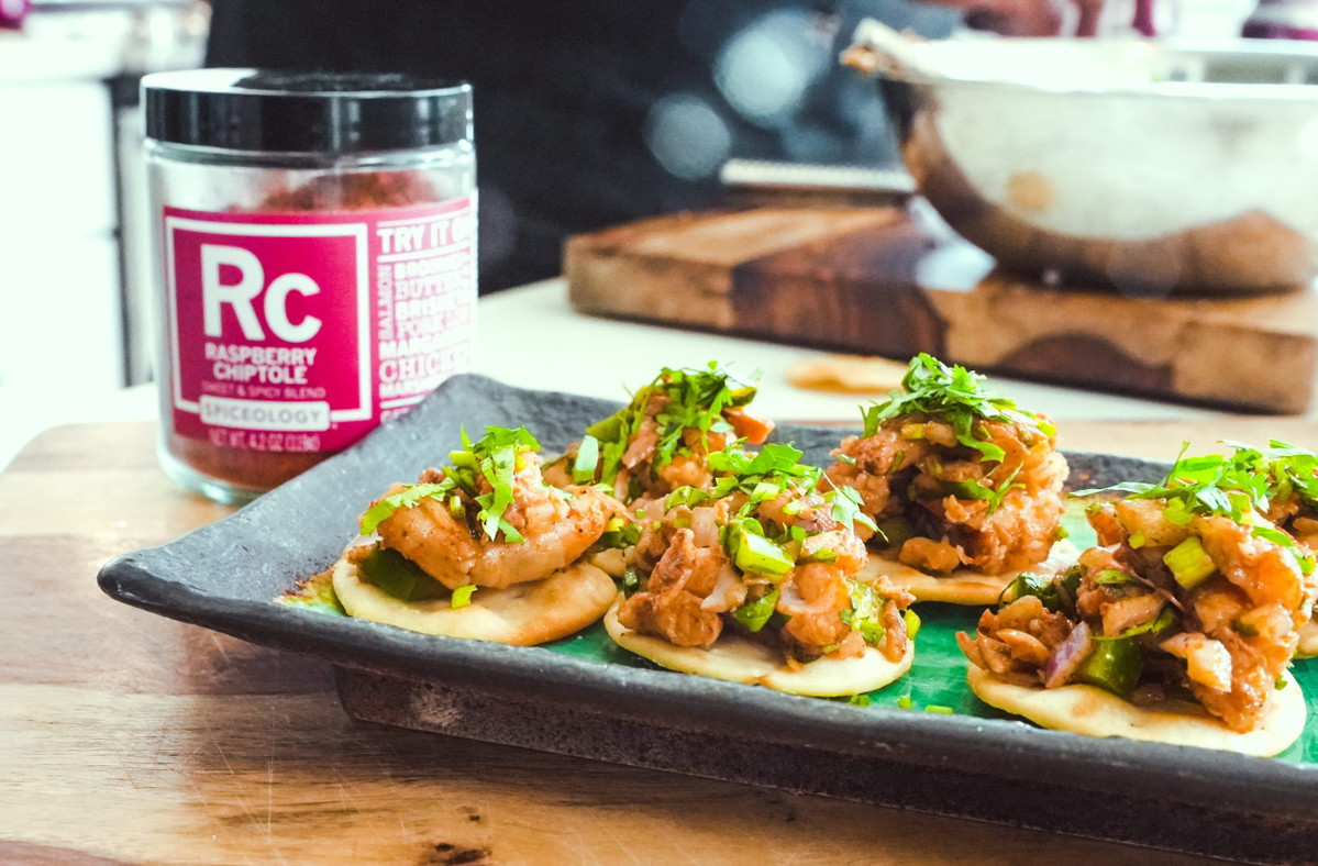 Raspberry Chipotle Shrimp Salad