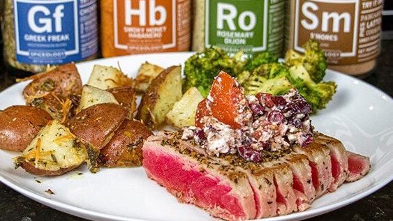 Image of Greek Freak Seared Ahi Tuna or Tofu Recipe