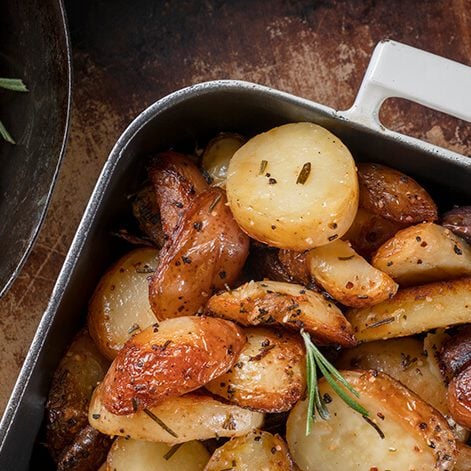 Rosemary Dijon Lemon One Pan Potatoes and Broccoli
