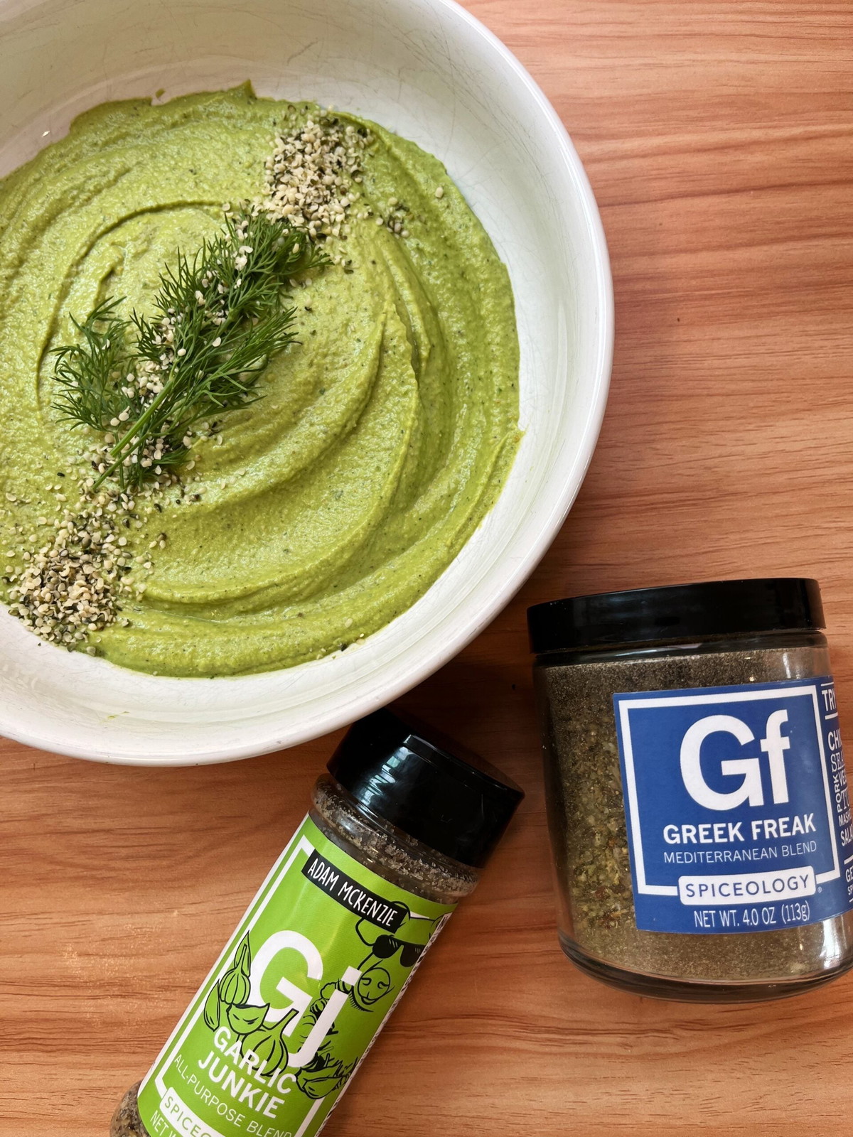 Greek Freak & Garlic Junkie Homemade Herby Hummus
