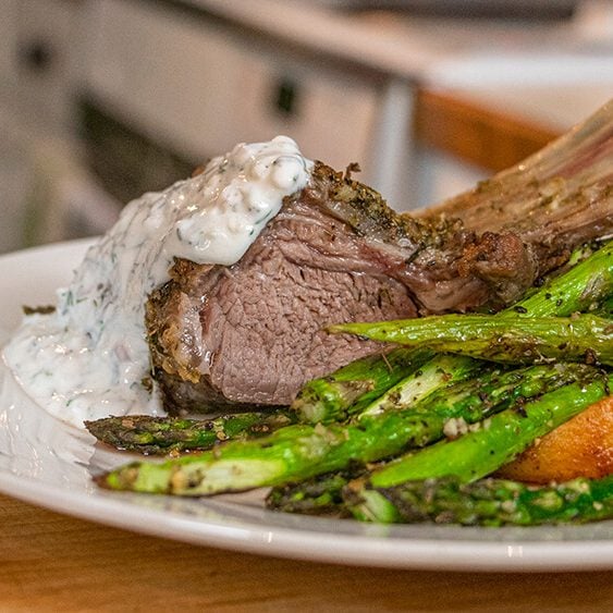 Rosemary Dijon Crusted Rack of Lamb