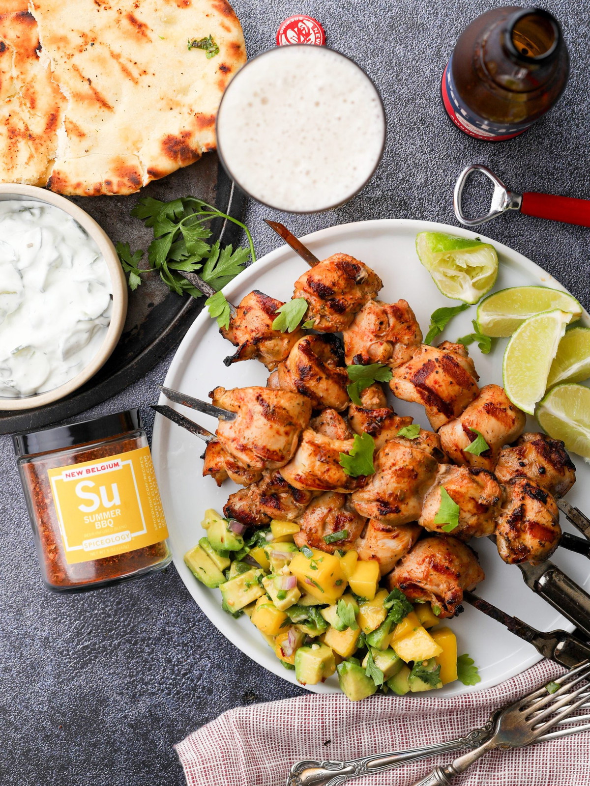 Summer BBQ Chicken Skewers
