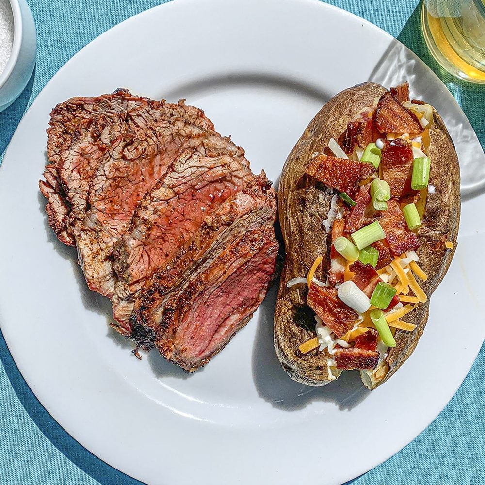 Salt Pepper + Three Chiles Tri-Tip with Caveman Potato