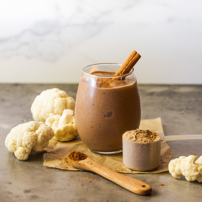 Image of Creamy Cinnamon Roll Cauliflower Smoothie