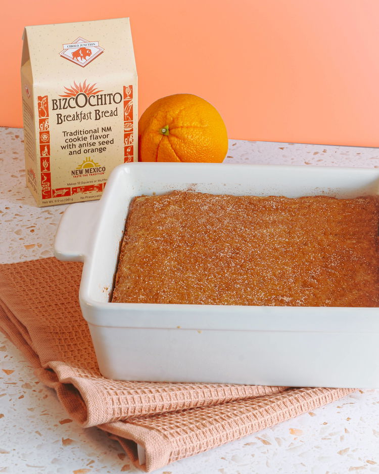 Image of Pour batter into the prepared baking dish or muffin tin.