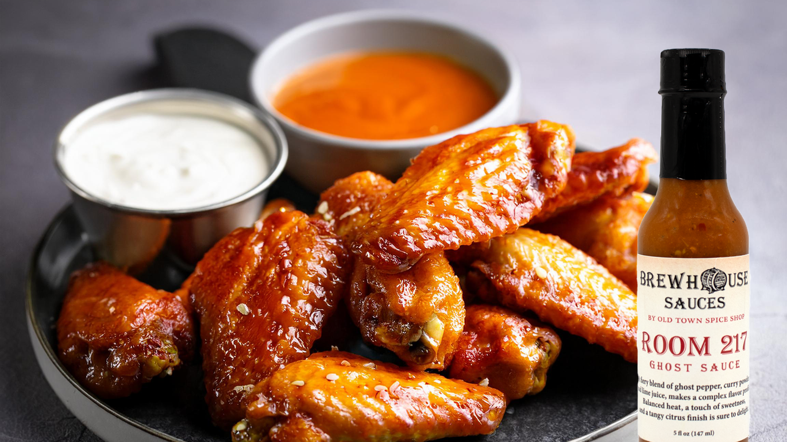 Image of Air Fryer Ghost Sauce Chicken Wings Recipe