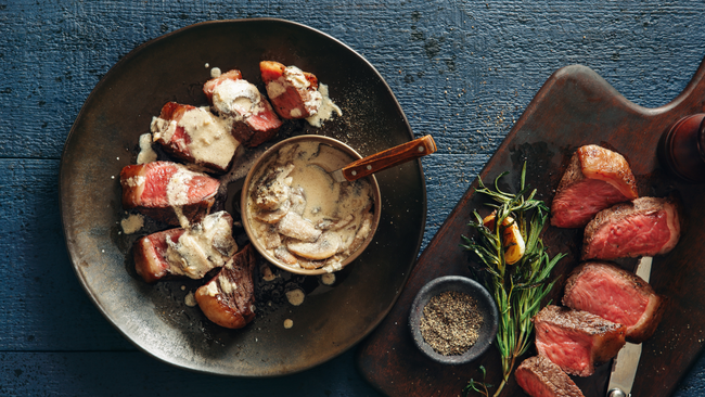 Image of Seared Steak with Mushroom Sauce