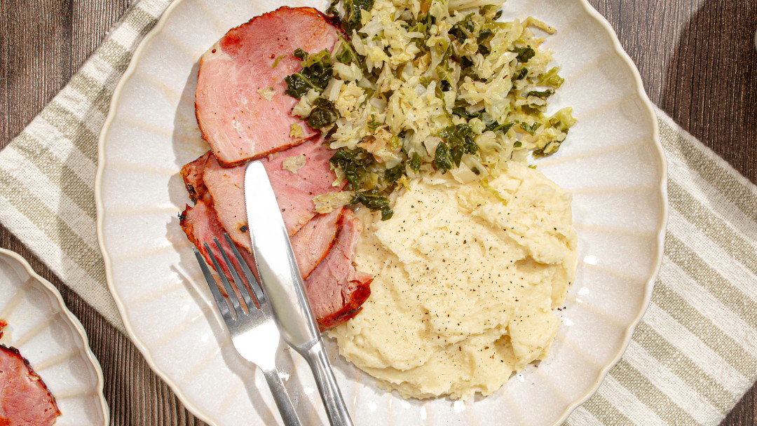 Image of Gammon, Cabbage & Mash