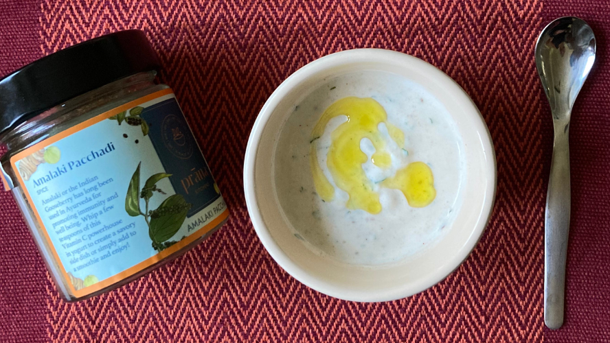 Amalaki Pacchadi Yogurt Dressing