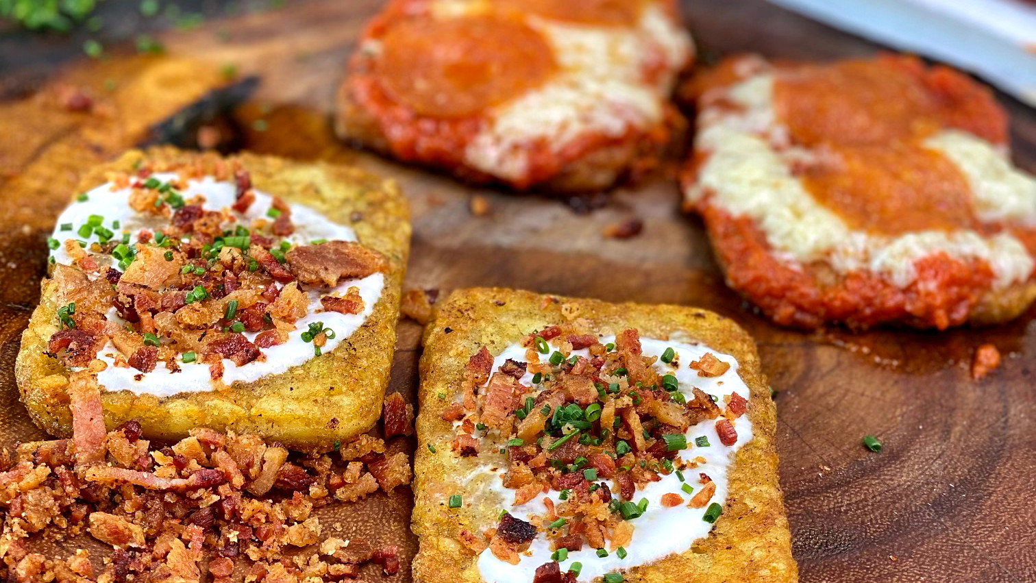 Image of Loaded Hashbrowns Two Ways